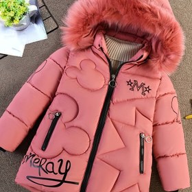 Resim Kızlar İçin Kışlık Kapüşonlu Parka Ceket - Kalın Orta Boy Mont - Sıcak Uzun Kollu, - Dolgulu, - Çocuklar ve Dış Mekan Aktiviteleri İçin - (El Yıkama/Kuru Temizleme) - - - - (-20°C'ye Kadar, Ancak) 