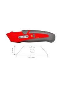 Resim Vıptec Vt875142 Profesyonel 3 Kademeli Güvenlikli Maket Bıçağı 