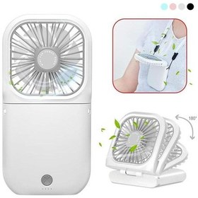 Resim Mini Taşınabilir Usb Şarj Edilebilir Vantilatör - 7 Kanat - 3 Hız Beyaz, 