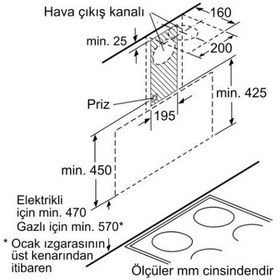 Resim Siemens LC95KA670T Duvar Tipi 90 CM Davlumbaz 