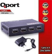 Resim 4port Q-SPL4 1port HDMI (giriş) 4port HDMI (çıkış) 1920x1080 HDMI Splitter Qport