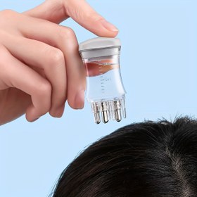 Resim 1 Adet Minos Saç Uzatma Yağı Dağıtıcılı 5 İğneli Saç Derisi Masaj Aleti - Saç Büyümesi ve Saç Derisi Bakımı için Ergonomik Plastik Tasarım, 5 İğne & Yağ Şişesi Dahil, Saç Bakım Aksesuarı | Şık Cihaz Tasarımı | Dayanıklı Plastik Yapı, Saç Derisi Masaj Aleti 