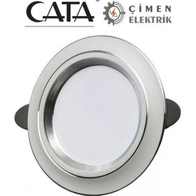 Resim 10 Adet Ct 5257 6w Zebra Led Spot Beyaz Krom 3 Renk 