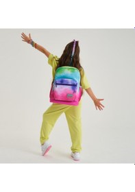 Resim Coral High Kids Renkli Batik Desenli Dört Bölmeli Okul Sırt Çantası 23739 