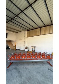 Resim Otomatik Kilitli Küçükbaş Yemliği 9x2 Bölmeli 