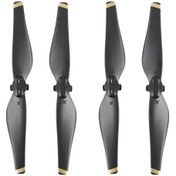 Resim Youmex Djı Mavic Air İçin 5332 Hızlı Montajlı Gold Kenarlı 2 Çift Propeller Seti 