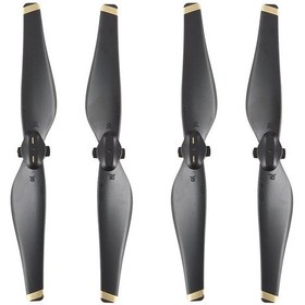 Resim Youmex Djı Mavic Air İçin 5332 Hızlı Montajlı Gold Kenarlı 2 Çift Propeller Seti 