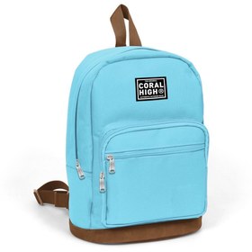 Resim Coral High Mini Sırt Çantası 30 Cm Bebek Mavisi Suni Deri 24214 