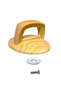 Resim Arcak2 Karaca Granit Tencere Cam Kapak Için Ahşap Kulp Tepe Somu 