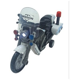 Resim Oyuncak Polis Motorsikleti 3 Farklı Sesli, Işıklı Polis Motoru 17 