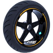 Resim Taksi Sarısı 4 Parçalı Keskin Jant Şeridi Sticker Çınar Extreme 