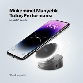 Resim Ttec Easydash Pro M Magsafe Uyumlu Telefon Tutucu 2tt40 Smarthold Teknolojisi Ile Otomatik Vakumlama 
