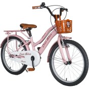 Resim Cesa Bikes Bagajlı Demir Çamurluk 20 Jant 7-10 Yaş Pastel Pembe Çocuk Bisikleti 