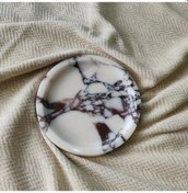 Resim Willowhaven Beyaz Doğal Mermer Tepsi Zarif Damarlı Tasarım Çok Amaçlı Servis Tepsisi 