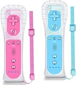 Resim NC Wii Uzaktan Kumanda ve Nunchaku Denetleyici, Silikon Kılıf ve Bilek Kayışı ile Nintendo Wii ve Wii U Konsolu için kullanılır. 