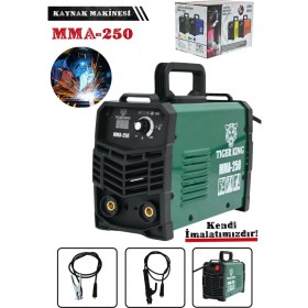 Resim Tiger King 250 Amper Dijital Göstergeli Invertör Kaynak Makinesi Yeşil 