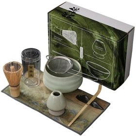 Resim Matcha Bambu Seramik Çay Seti 7 Parça B 