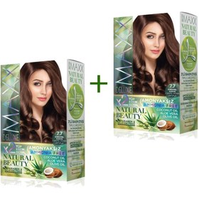 Resim Genel Markalar LitaeTrend 2 Paket Natural Beauty Amonyaksız Saç Boyası 7.7 Karamel Kahve 