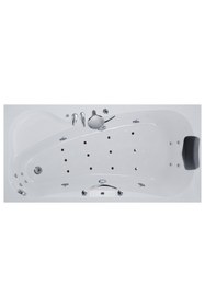 Resim Waterway Lakewood Jakuzi 160x80 H:55 Comfort Hidromasaj Sistemli Küvet Gövde Metal Ayak Dört Yön Panel 