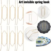 Resim 2/6 adet, Tabak Duvar Askısı, Görünmez Yay saç tokası, Sanat Tabak Dekoratif Duvar Yay Metal saç tokası, Tabak Duvar Askısı, Montajlı Dekoratif Duvar Tabak, 15-32cm/5.9-12.6in Dekoratif Tabak ile Uyumlu, Antik Seramik Tabak, Sanat Tabak, Ev Dekorasyonu, Sanatsal Tasarım, Şirket Arka Duvarı için Kullanılabilir 