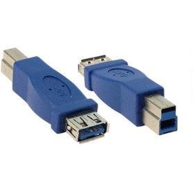 Resim Ti-mesh USB 3.0 A F / B M Dönüştürücü - Nickel/Blue 