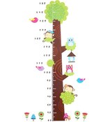 Resim Springsun Pvc Çocuk Boy Ölçer, Kâğıtüstü Kartun, Su Geçirmez, Yeniden Yapıştırılabilir, Duvar Sticker 