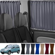 Resim Oto Pandami Citroen Berlingo 1.nesil 1996-2009 Uyumlu Gri Raylı Oto Perde Takımı 