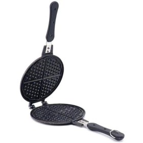 Resim E&D Collection Taşhan Döküm Waffle Tavası Bakalit Sap 