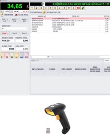 Resim PazarTimi Barkodlu Satış Programı & Market Programı (Usb Lisans) & Kablosuz Barkod Okuyucu 
