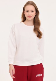 Resim WB C NECK 16SN82 4PR Ekru Kadın Sweatshirt 