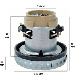 Resim Karcher Uyumlu Puzzi 8/1 C Wd 2 Elektrikli Süpürge Motoru 1200 W 