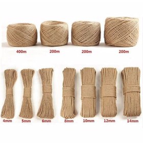 Resim EBA 4 mm 50 metre Jüt Dekoratif Hasır Kendir Halat İp 