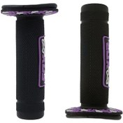 Resim Dream011 7/8" Evrensel Motosiklet Atv Direksiyon Tutamaç Kiti - Siyah Vinil Mor 