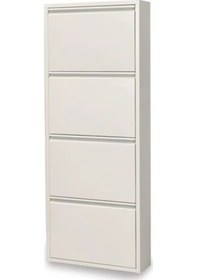 Resim Kaser Metal 4'lü Krem Ayakkabılık 