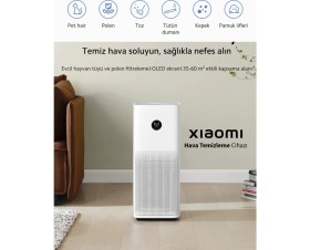 Resim Xiaomi Dokunmatik Ekran, Hepa Filtreli Çift Teknolojili, Akıllı Hava Temizleyici, 43M2 Alan Etkili 