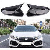 Resim LeonPart Honda Civic Fc5 Yarasa Ayna Kapağı Batman Piano Black 