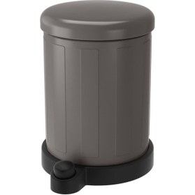 Resim MNSR Toftan Pedallı Çöp Kutusu 4 Lt - Gri 