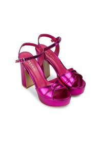 Resim Deery Fuşya Platform Topuklu Kadın Abiye Ayakkabı - K2030zfsym01 Fuşya 