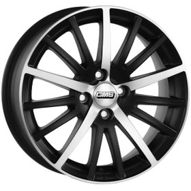 Resim CMS-465-04 6.5x15" -5x112 ET45 57.1 Diamond Matt Black Jant (4 Adet) 