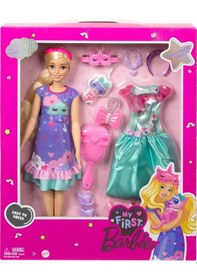 Resim Barbie My First Barbie - İlk Barbie Bebeğim - Delüks Bebek HMM66 