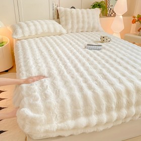 Resim 1 adet Sonbahar/Kış Kalınlaştırılmış Kabarcık Düz Üst Yastık Koruyucu, 360° Peluş Dolgulu, Yumuşak ve Nefes Alabilen Hafif Bej Dostu Nem Çekme, Yatak Aksesuarları, Rahat Uyku, Peluş Dolgulu, Nefes Alabilen Kumaş, Yatak Örtüsü, Ev Dekoratörleri 