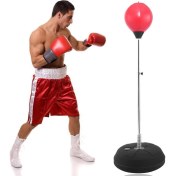 Resim Leyaton Boks Seti Ayaklı + Eldiven Ayarlanabilir 120-146 cm 