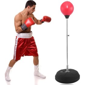 Resim Leyaton Boks Seti Ayaklı + Eldiven Ayarlanabilir 120-146 cm 