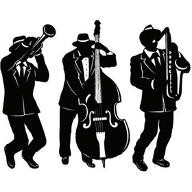 Resim Caz Müzik Temalı Oto Motor Laptop Duvar Folyo Sticker Tip 3 10x8 Cm 