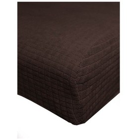 Resim Kahverengi Yıkanabilir Likralı Sandalye Kılıfı 6 Adet Koyu Kahve 