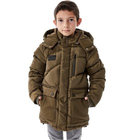 Resim Benitto Kids Erkek Çocuk Kapüşonlu Kalın Kışlık Mont 51335 Haki 