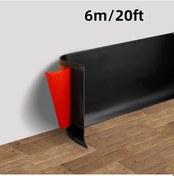Resim Chuangyinshop 6 Metre Kendinden Yapışkanlı Pvc Siyah Süpürgelik Ev Dekorasyon 