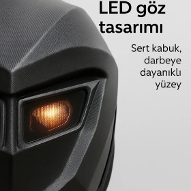 Resim LED Gözlü Motor Sırt Çantası, Ledli Sırt Çantası, Telefon Kontrol / Kask Taşıma Çantası 