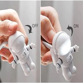 Resim Hane Dostu USB Astronot Gece Lambası Esnek Kablolu Masa ve Kitap Okuma Lambası LED Işık 