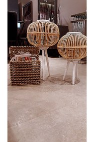 Resim Egindra Dekoratif Hasır Gazetelik / Dergilik / Kitaplık / Metal Tel Hasır Örgülü Pampas Vazosu 